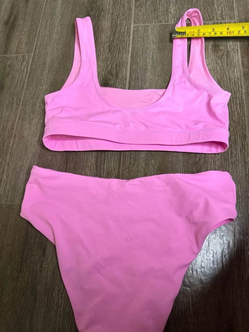 SKIMS Bubble Gum Bikini Set High Waist Bikini Size S
